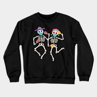 Dia De los Muertos Day of the Dead 2023 2024 Skull Dancing Crewneck Sweatshirt